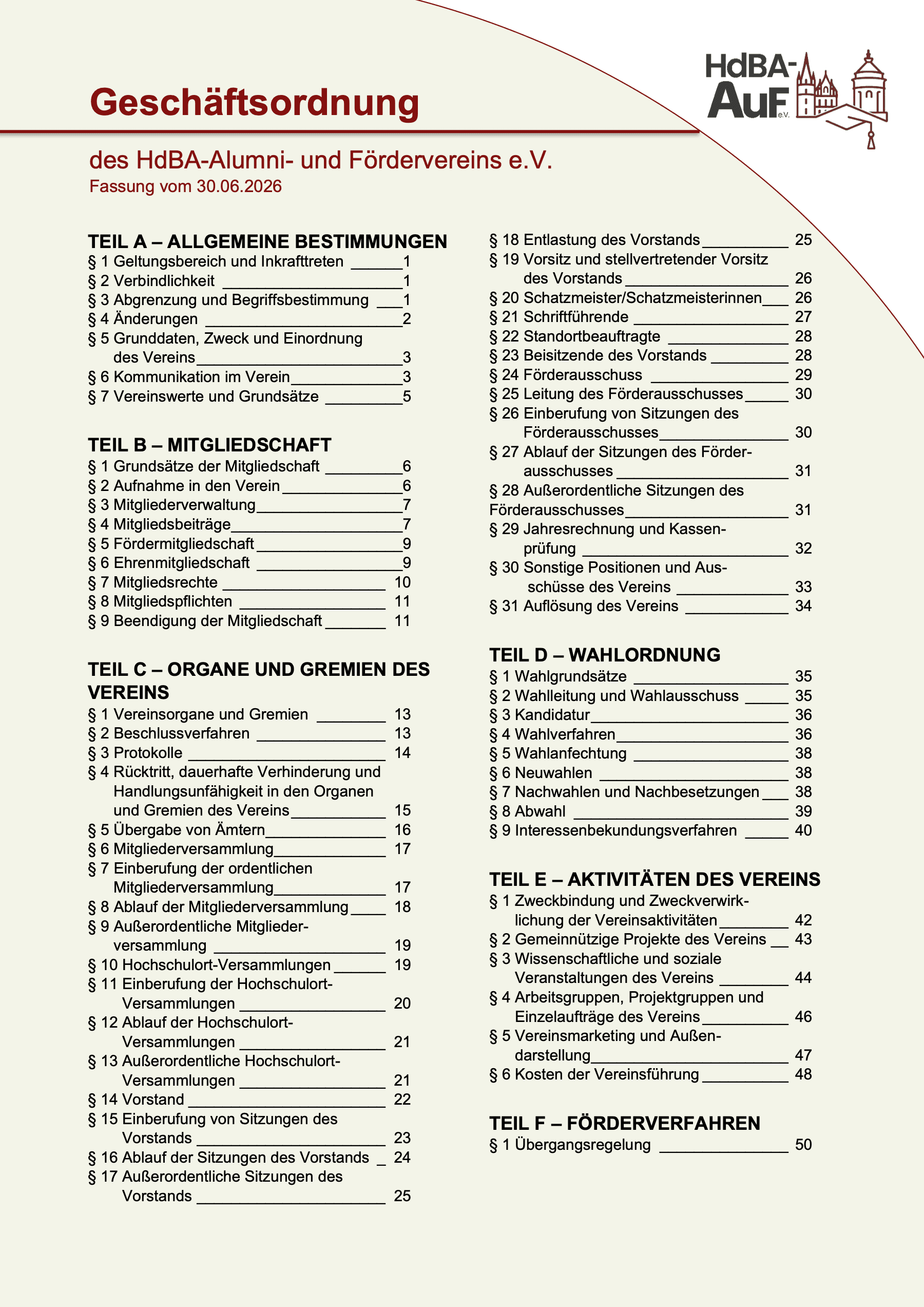 Geschäftsordnung — Seite 1 von 52