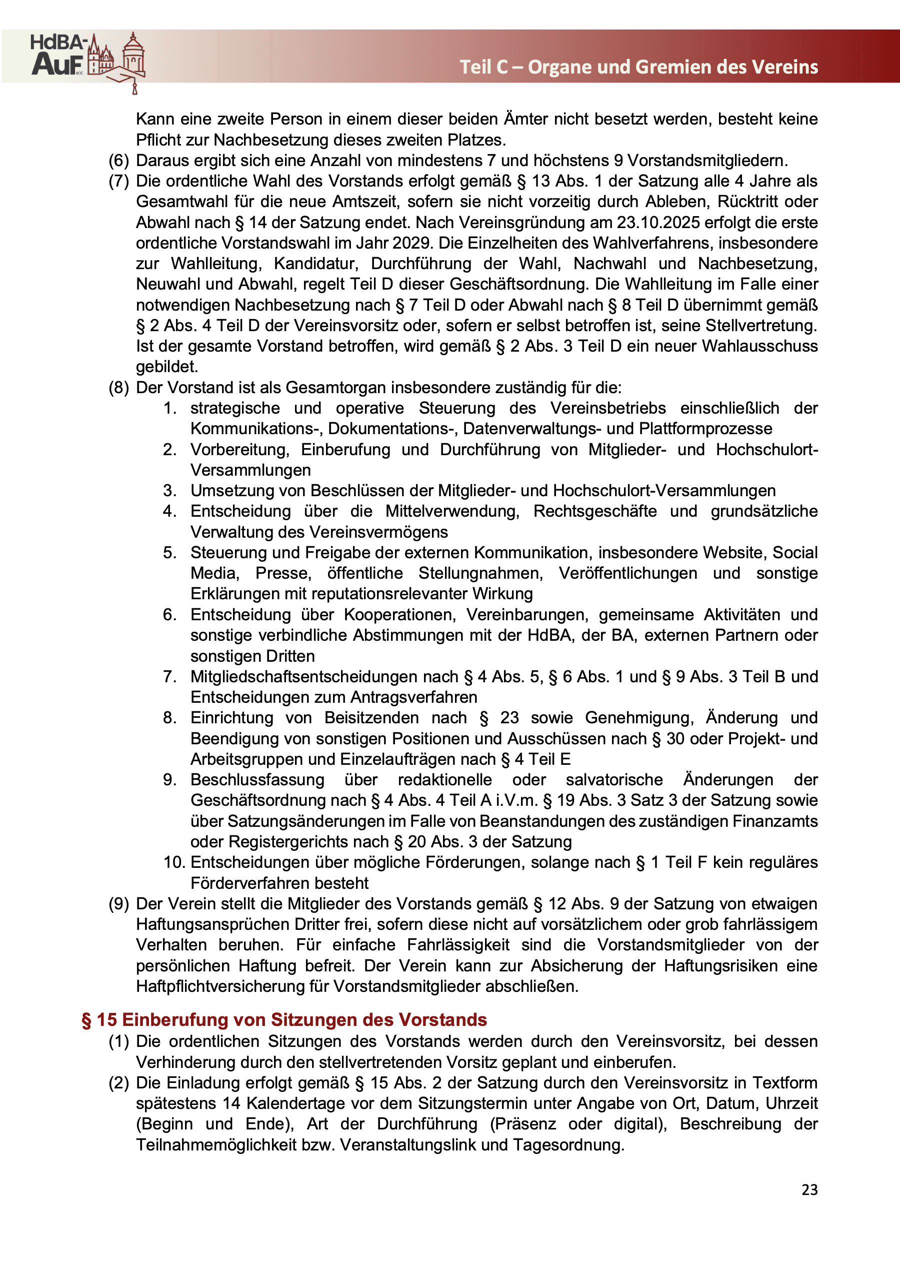 Geschäftsordnung — Seite 25 von 52