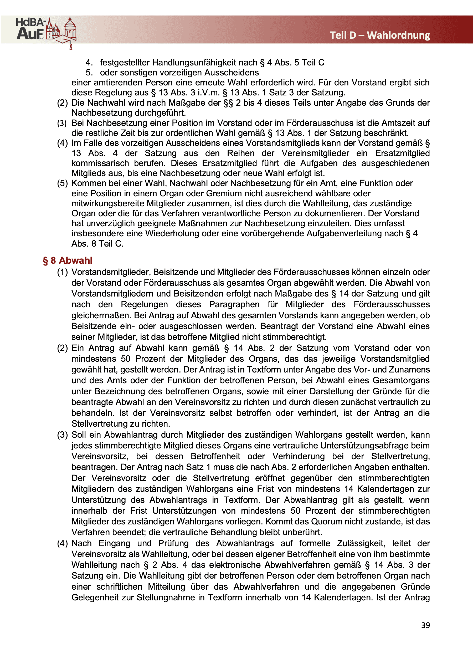 Geschäftsordnung — Seite 41 von 52