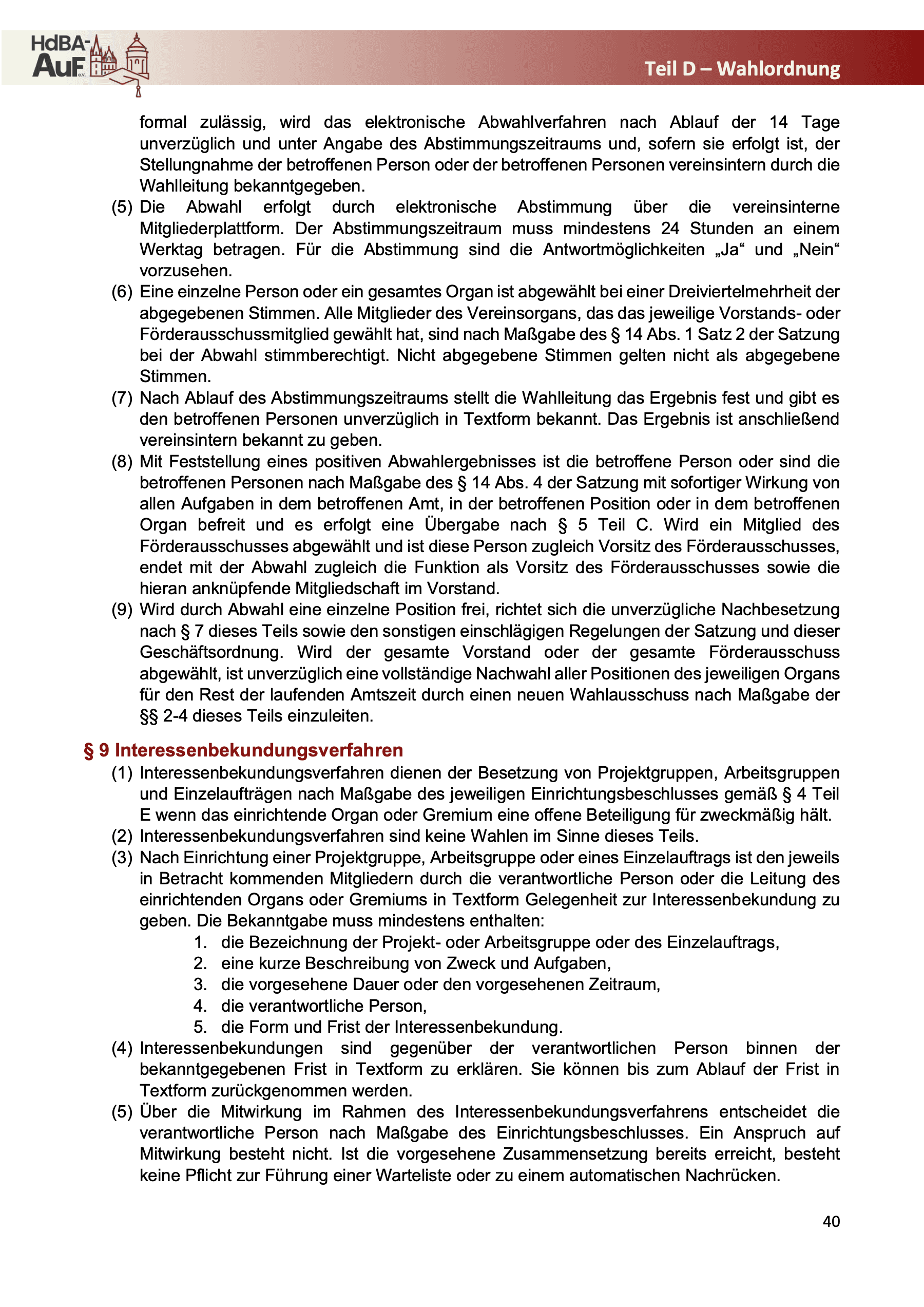 Geschäftsordnung — Seite 42 von 52
