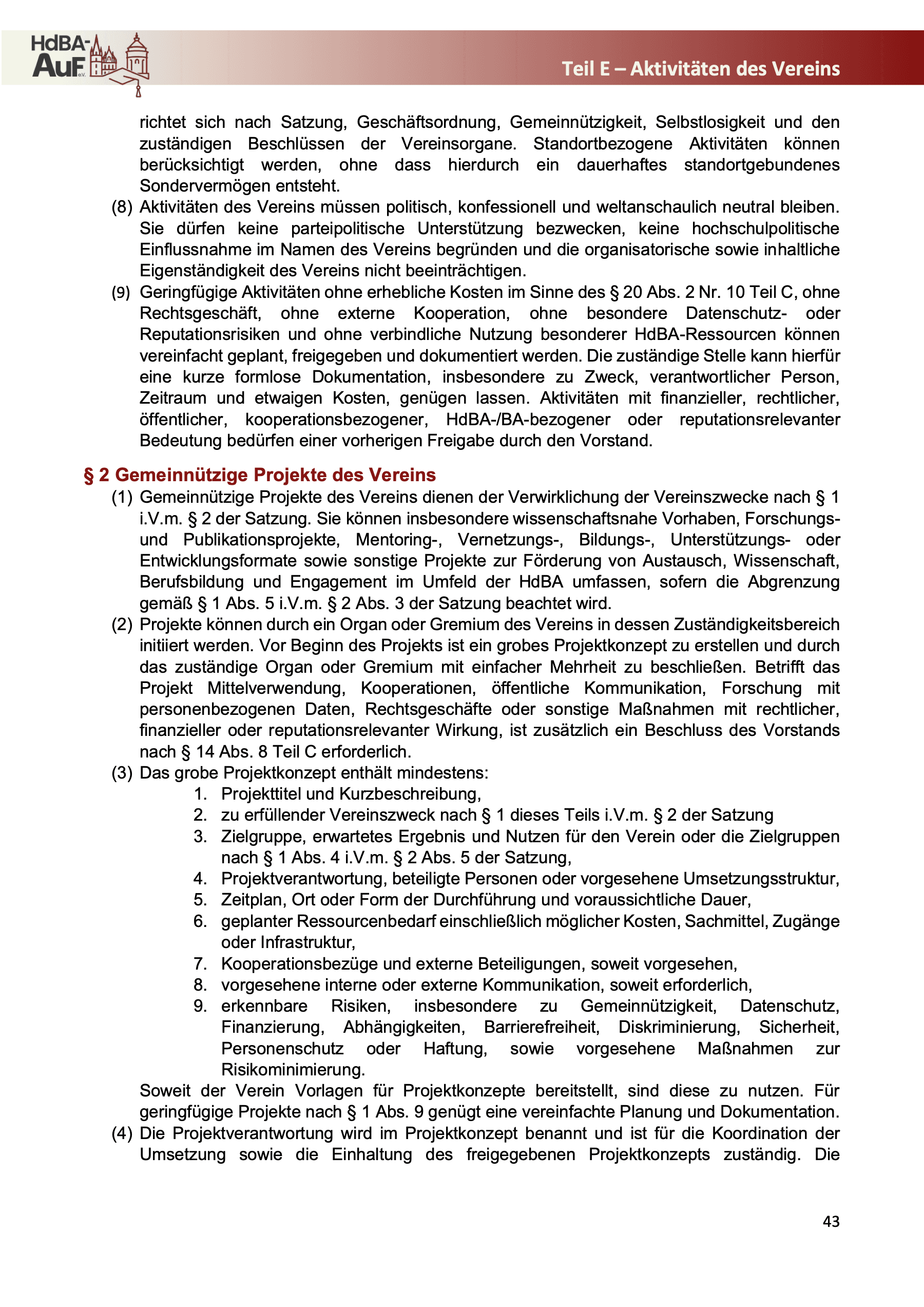 Geschäftsordnung — Seite 45 von 52