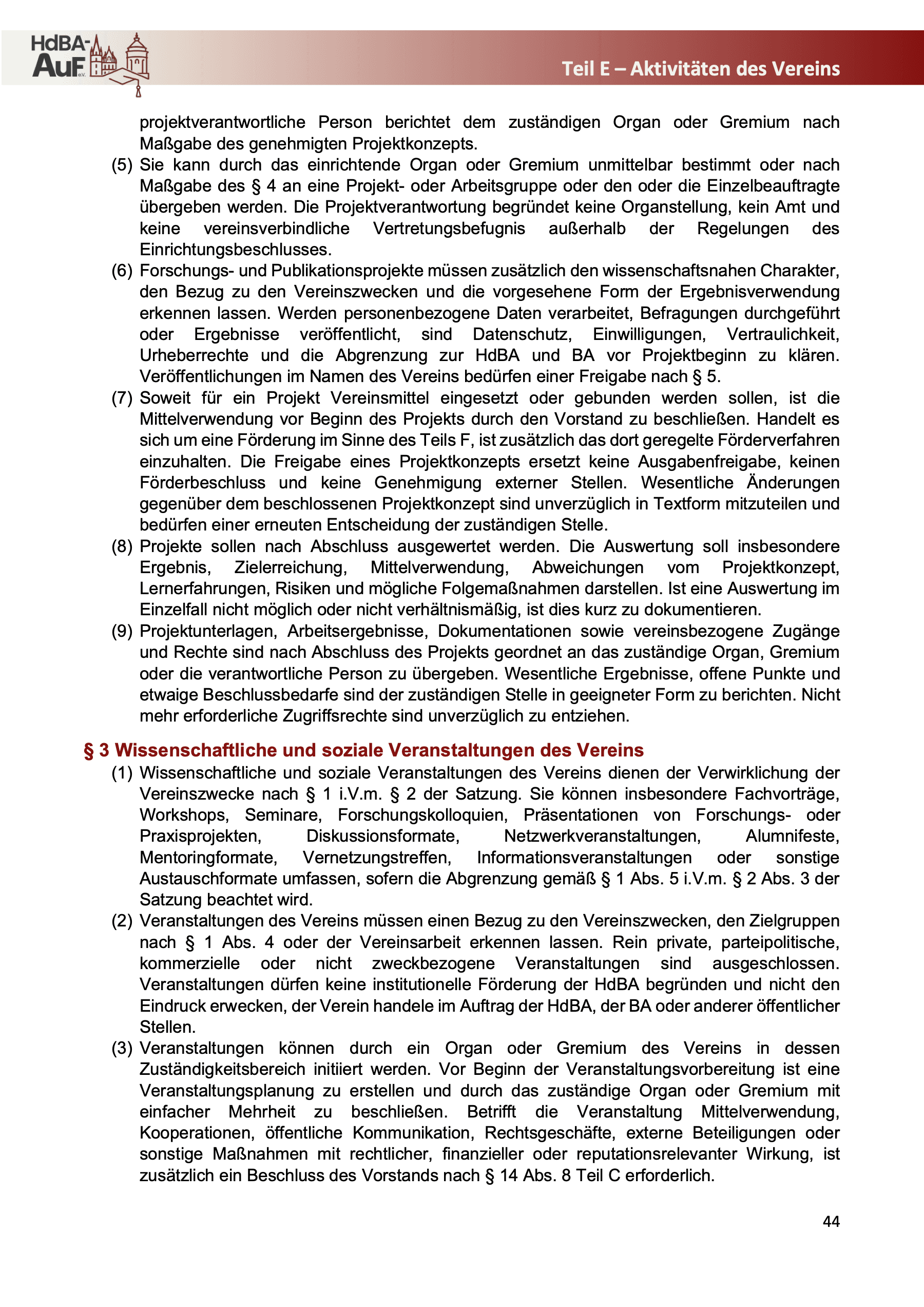 Geschäftsordnung — Seite 46 von 52