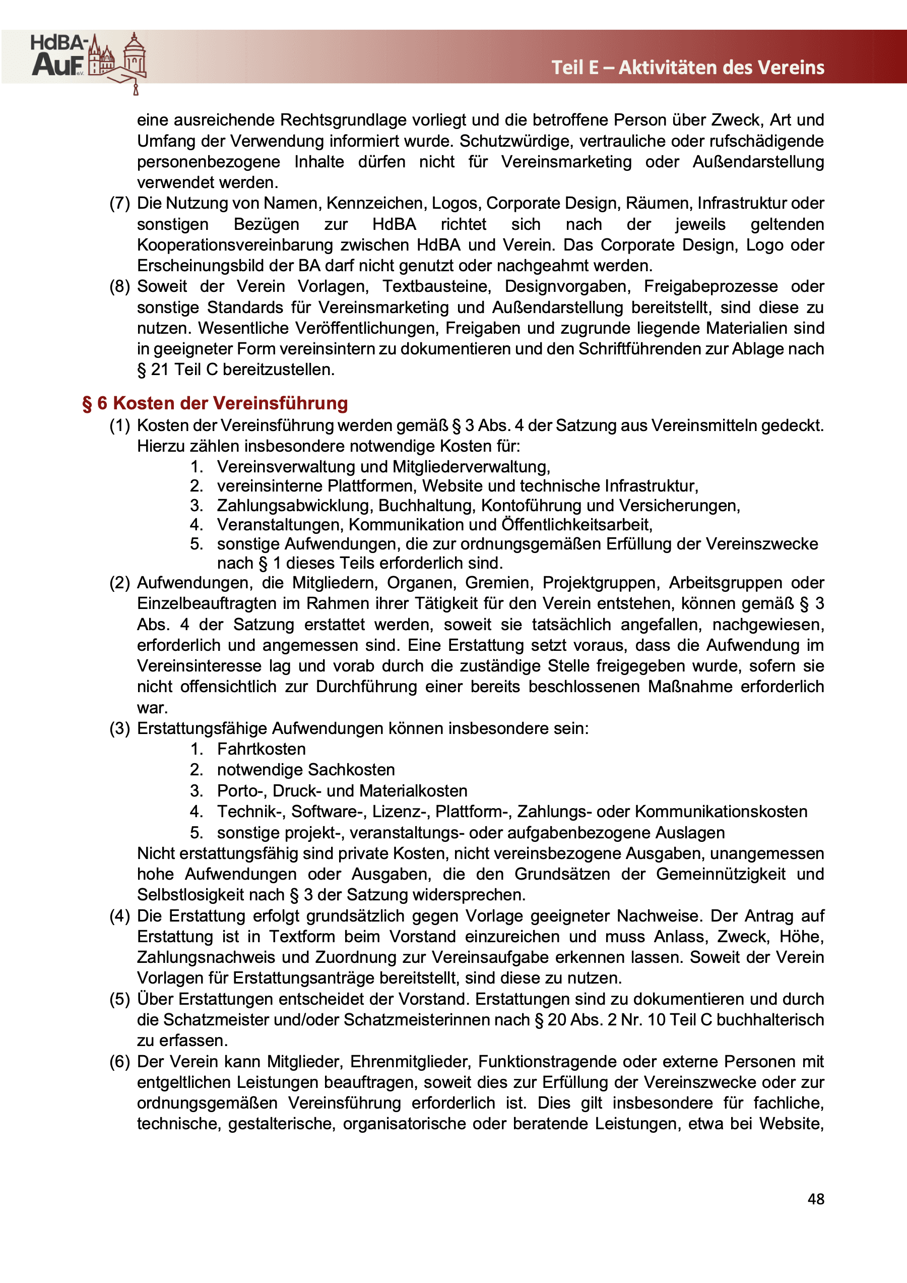 Geschäftsordnung — Seite 50 von 52