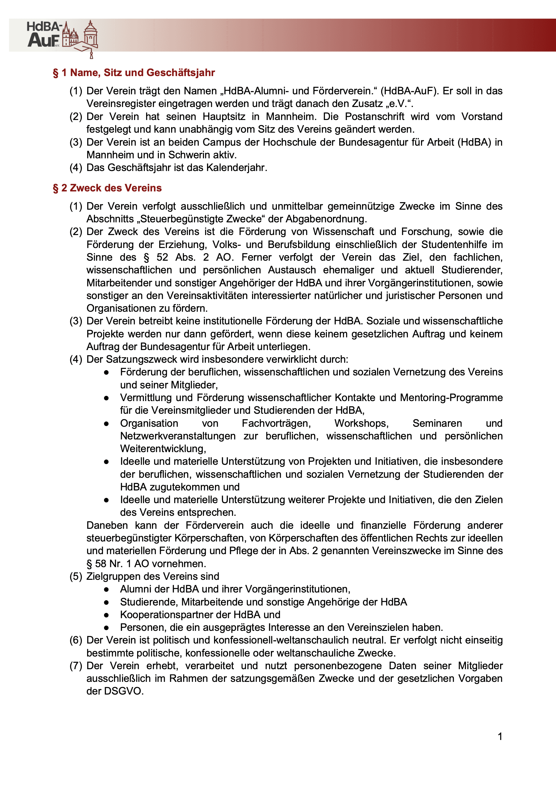 Satzung — Seite 2 von 10